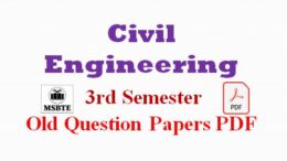 civil third semester question papers