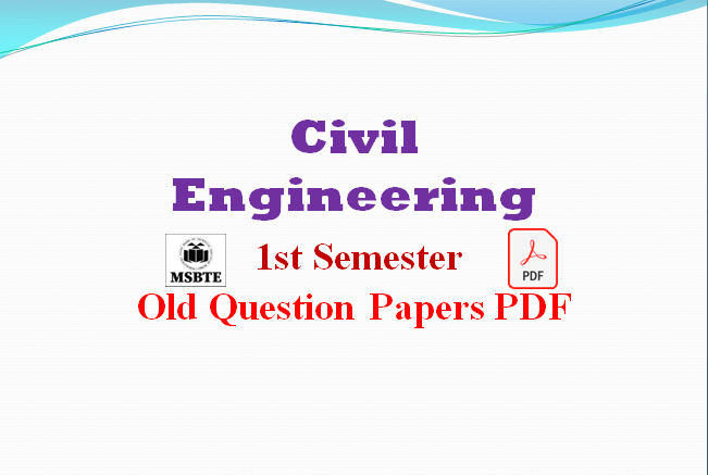 MSBTE Civil Engineering Previous Year Question Papers PDF Download ...