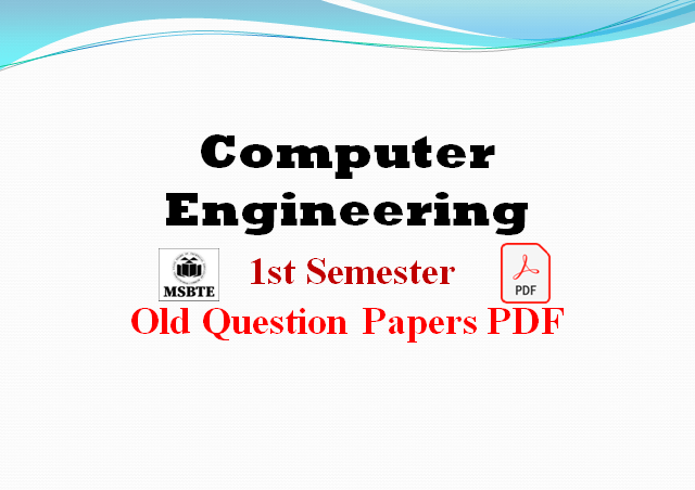 MSBTE Computer Engineering Previous Year Question Papers PDF Download ...