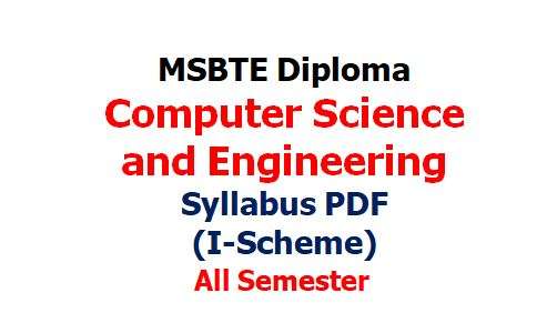 Computer Science And Engineering Syllabus
