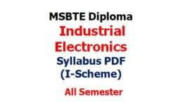 Industrial Electronics Syllabus