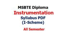 Instrumentation Syllabus