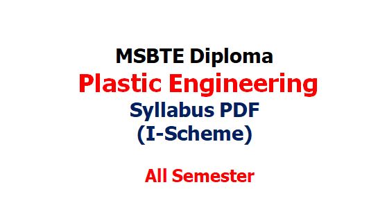Plastic Engineering Syllabus
