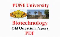 Pune University Biotechnology Old Question Papers