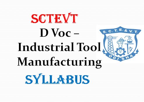 SCTEVT D voc Industrial Tool Manufacturing Syllabus