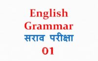 English Grammar Test 01