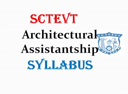 SCTEVT Architectural Assistantship Syllabus
