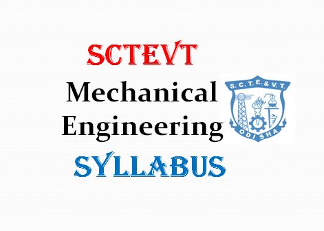 SCTEVT Mechanical Engineering Syllabus