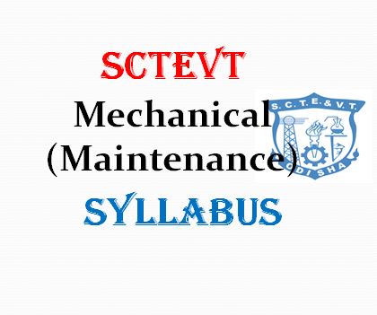 SCTEVT Mechanical (Maintenance) Syllabus
