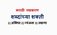 Marathi Grammar - Shabdanchya Shakti