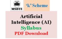 MSBTE Artificial Intelligence Syllabus