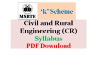 MSBTE Civil and Rural Engineering Syllabus