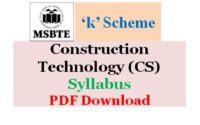 MPSC Construction Technology Syllabus