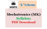MSBTE Mechatronics Syllabus