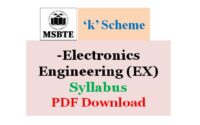 MSBTE Electronics Engineering (EX) Syllabus K Scheme