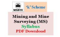 MSBTE Mining and Mine Surveying (MS)