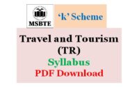 MSBTE Travel and Tourism Syllabus K Scheme